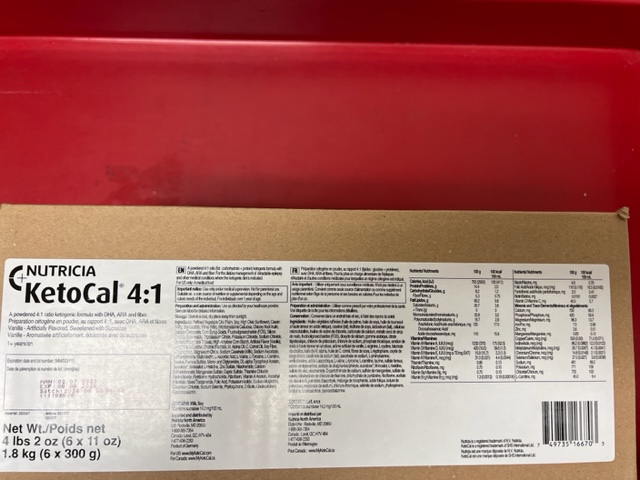 Ketocal 4:1 Powder 300G 6X300 gm By Nutricia USA 