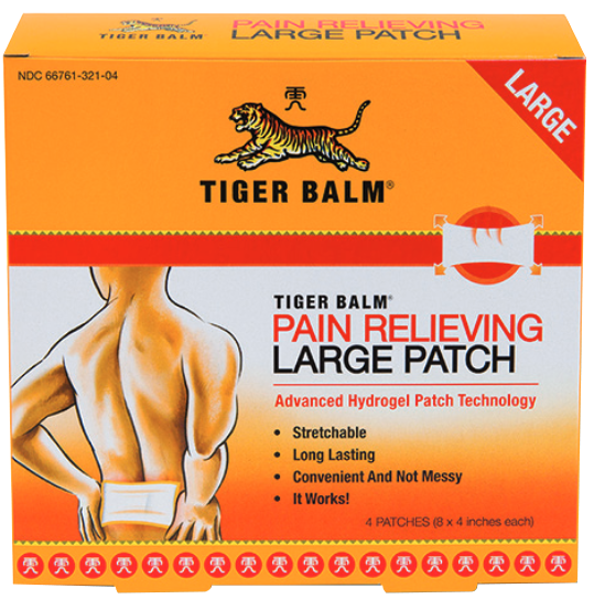 Case of 36-Tiger Balm Patch Large Patch 4 By Pre Of Peace Enterprises In USA 