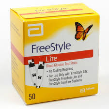 Freestyle Lite Test Strip 50Ct Retail pack by Abbott Freestyle Lit Stp 50 By Abbott Diabetes Care Sales Item No.:4771720 Ndc No.: 99073070822 99073-0708-22 99073-708-22 9907370822 Upc No.: 699073
