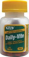 Daily-Vite Multivitamin Tablets 100 ea Rugby By Major Pharm/Rugby Item No.:4773127 NDC No.: 00536354701 UPC No.: 005363547018 Item Description: Gnrc Multivitamins Other Name:Daily-Vite Therapeutic Co