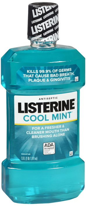Listerine Antiseptic Mouthwash Cool Mint 33.8oz 1 Liter by J&J Consumer