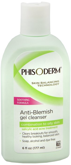 Phisoderm Anti Blemish Face Gel 6 oz By Mentholatum Co The USA 