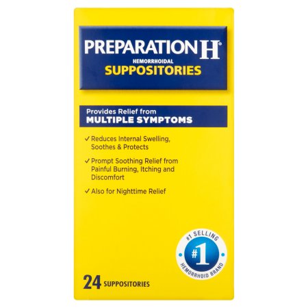 Case of 12-Preparation H Suppository 24 Count By Pfizer