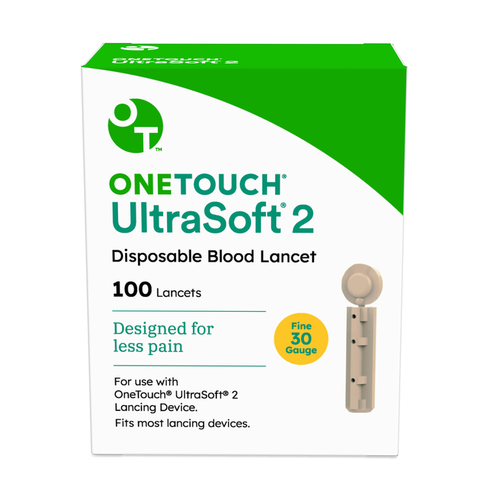 Case of 24-OneTouch Ultrasoft-2 30G Lancet 100ct by Lifescan USA