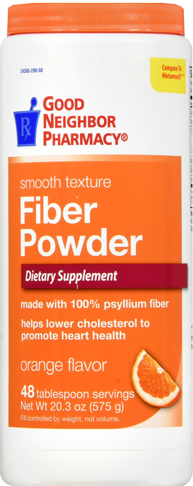 GNP Fiber Natural Smooth Orange Powder 20.3 oz By Guardian Drug/GNP USA  Gen Metamucil