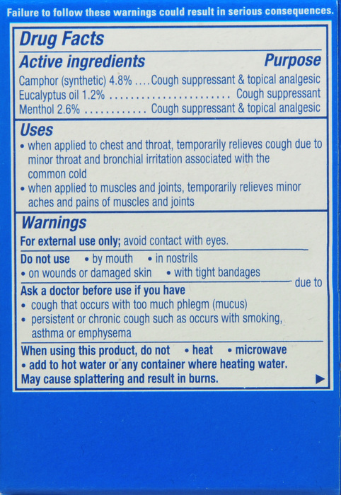 Vicks Vaporub Jar 100gm By Procter Gamble Dist Co