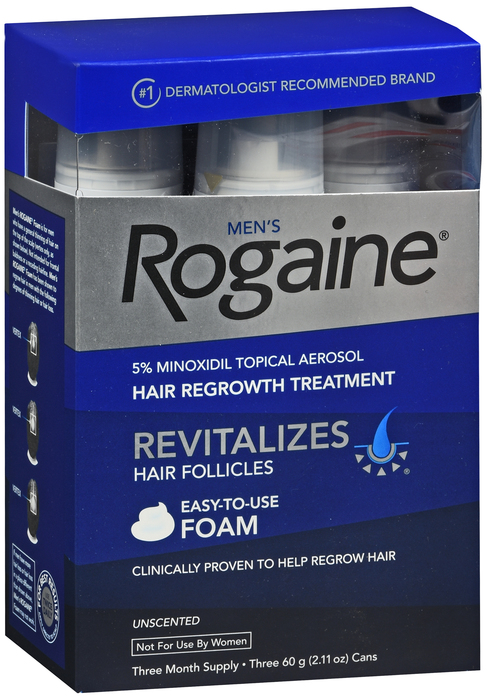 Rogaine Men Foam 3 Month Uns Foam 3 By J&J Consumer USA 