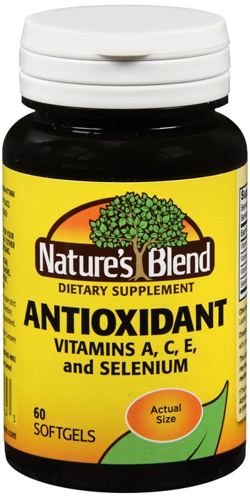 Antioxidant A/C/E Softgel 60 Count Nature's Blend By National Vita