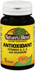 Antioxidant A/C/E Softgel 60 Count Nature's Blend By National Vita