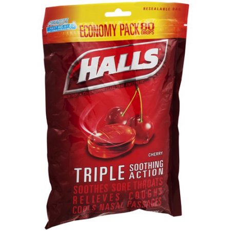 Halls Bag Cherry 80 Count By Mondelez Global LLC