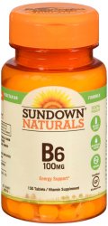 Sd Vit B-6 100 mg Bns Tab 150 By Nature's Bounty