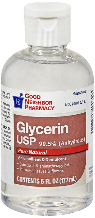Case of 12-Good Neighbor Pharmacy Glycerin USP Liquid 6oz