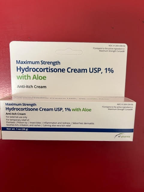 Hydrocortisone 1% Cream W/Aloe 1 Oz by H2 Pharma