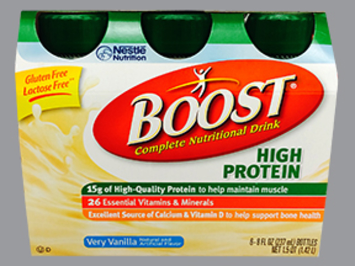 Boost High Protein RTU Vanilla Retail  4X6X8oz Liquid 4X6X8 oz By Nestle Clinical Nutritional USA 