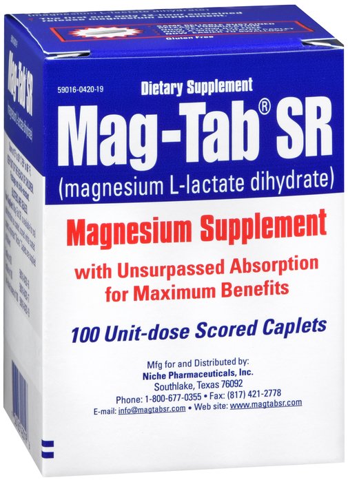 Mag-Tab-Sr Tablet 100 Count Niche Ud