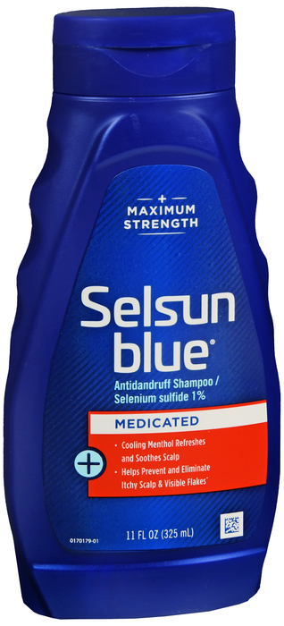 Case of 24-Selsun Blue Shampoo Medicated Treat 11oz Shampoo 11 oz By Chattem Drug & Chem Co USA 