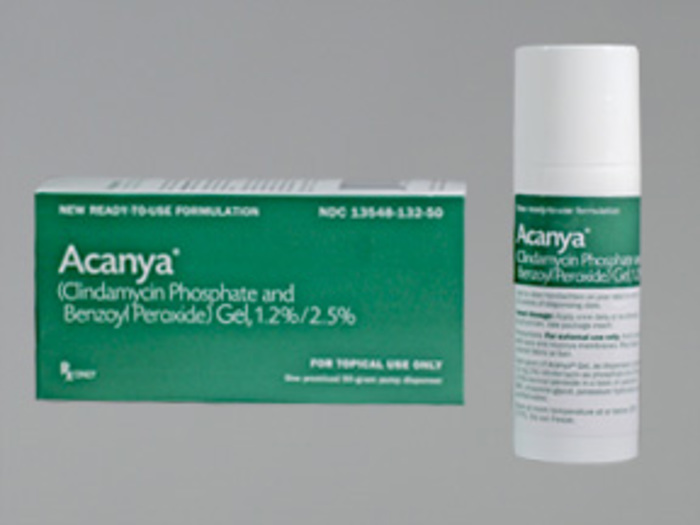 Rx Item-Acanya 1.2% 2.5% Gel 50gm By Valeant Pharma Refrigerated