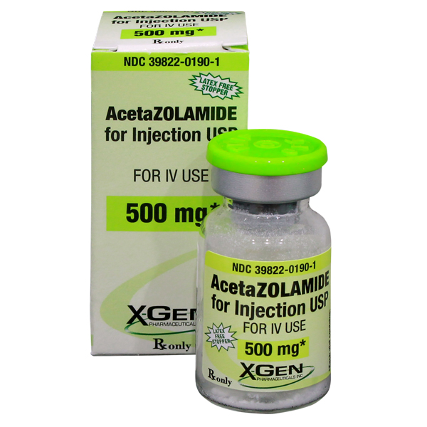 Rx Item-Acetazolamide 500mg Vial By X Gen Pharma