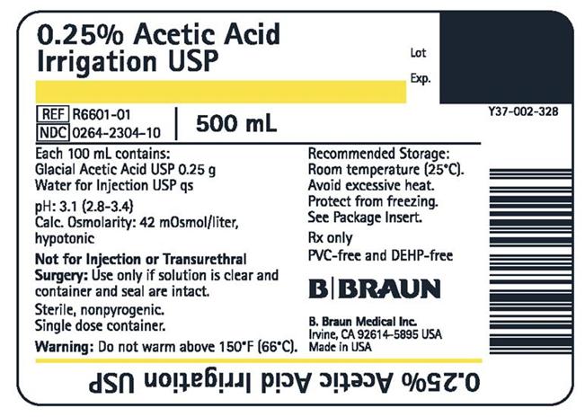 Rx Item-Acetic Acid 0.25% Sol 16X500ml By B.Braun