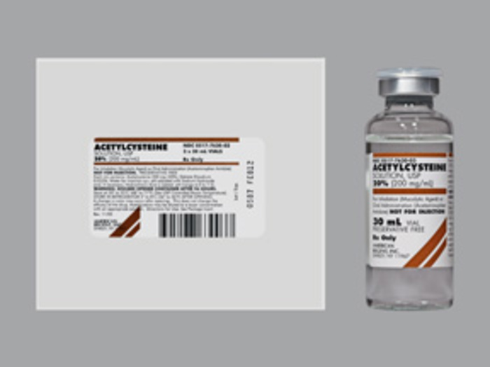 Acetylcysteine 200mg/ml Vial 3X30ml by American Regent Lab 