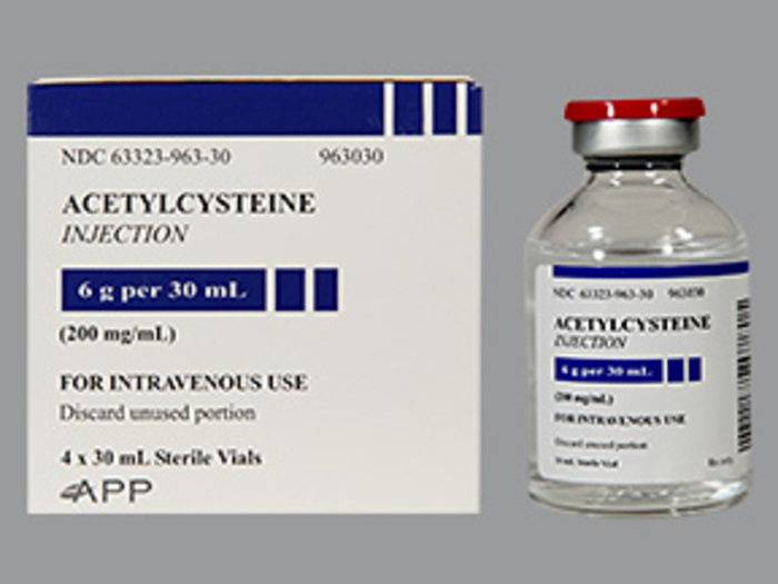 Rx ItemAcetylcysteine 200Mg/ml 20 Vial 4X30ml By Fresenius