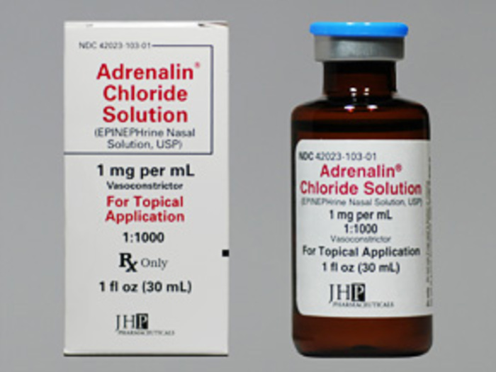 Rx Item-Adrenalin Chloride Nasal 1:1000 Sol 1 oz By Jhp Pharma