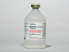 Rx Item-Adrucil 5G/100 ml Vial 5X100ml By Teva Pharma