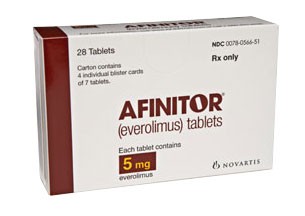 Rx Item-Afinitor 5mg Tab 4X7 By Novartis Health (28 Tab Pack (Rising) )