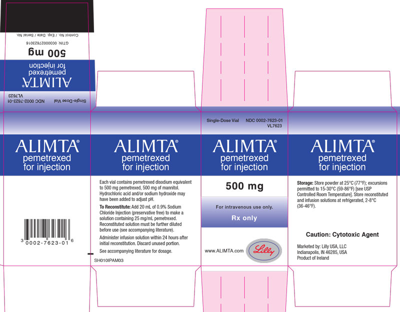 Rx Item-Alimta 500mg Vial By Lilly Eli & Co