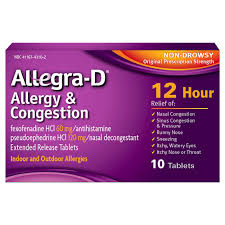 Rx Item-Allegra D 12 Hr. 60 mg Tab 10 By Chattem