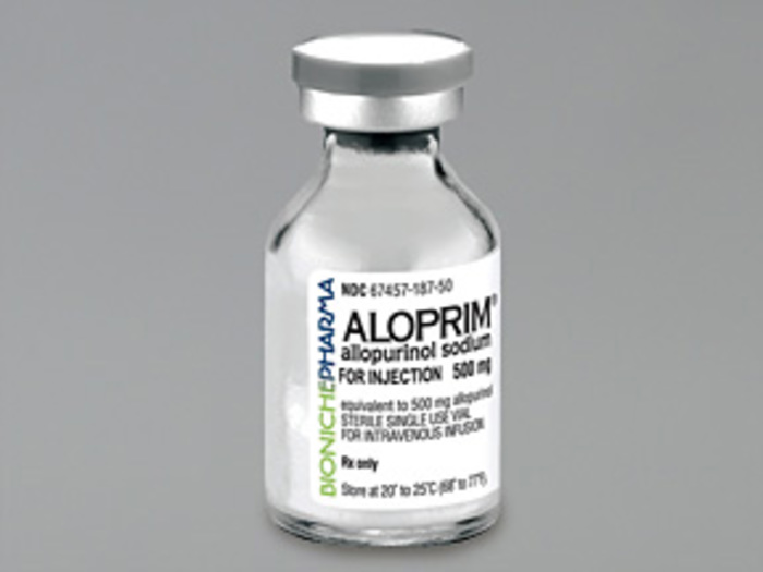 Rx Item-Aloprim Allopurinol Inj 500MG 30 ML Vial by Mylan Institutional 