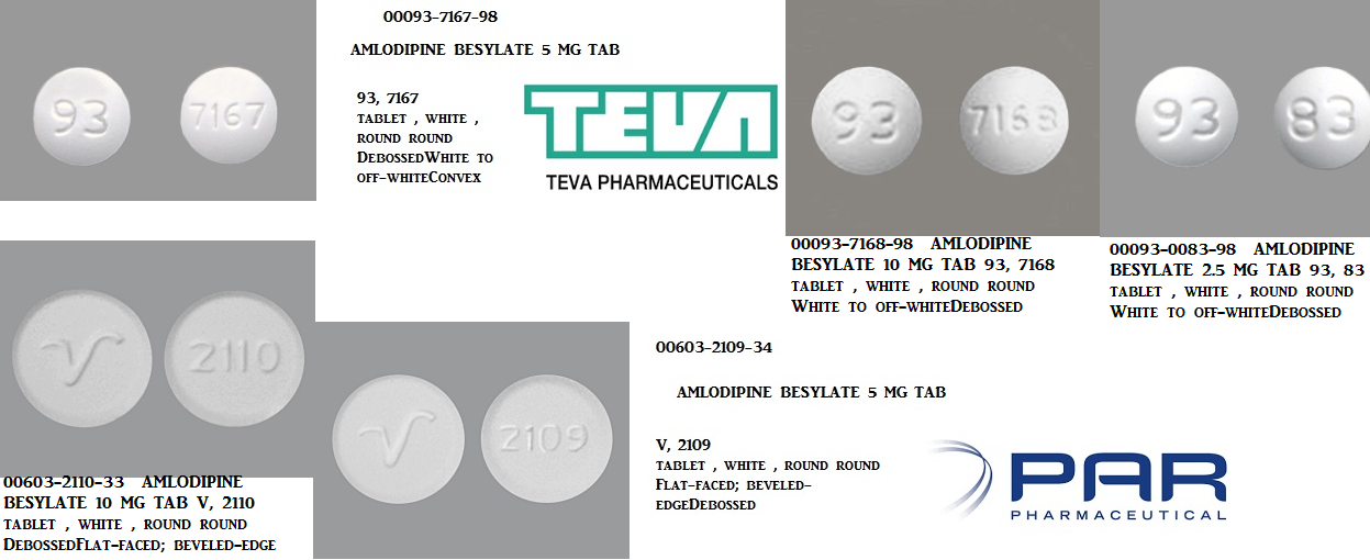 Rx Item-Amlodipine Besylate 5mg 1000 Tab by Unichem Lab