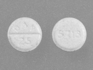 Rx Item-Amoxapine 25mg Tab 100 By Teva Actavis Pharma Gen Asendin