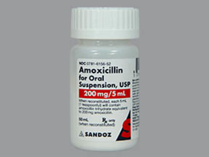 Rx Item-Amoxicillin 200Mg/5ml Sus 50ml By Sandoz Pharma