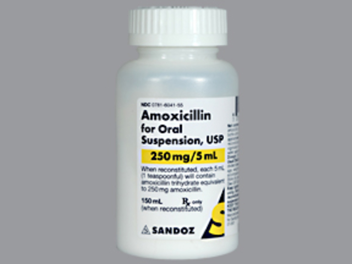 Rx Item-Amoxicillin 250Mg/5ml Sus 150ml By Sandoz Pharma