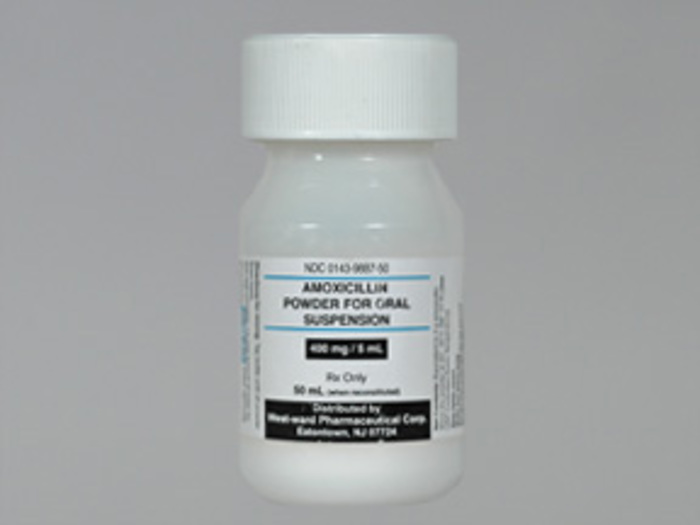 Rx Item-Amoxicillin 400Mg/5Ml Sus 50Ml By Hikma(Westward) Pharma