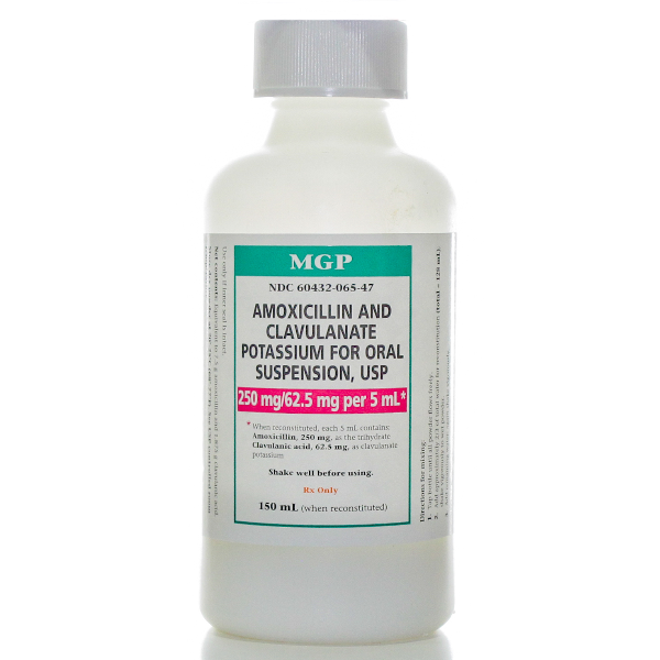 Rx Item-Amoxicillin-Pot Clavulanate 250 62.5 5 Sus 150ml By Mgp