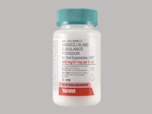 Rx Item-Amoxicillin-Pot Clavulanate 400/57Mg/5 Sus 100ml By Teva Pharma