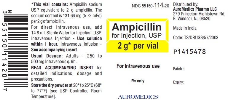 '.Ampicillin 2 G Vial 10 by Auro.'