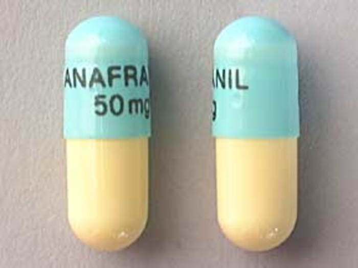 Rx Item-Anafranil 50mg Cap 30 by Mallinkrodt Pharma