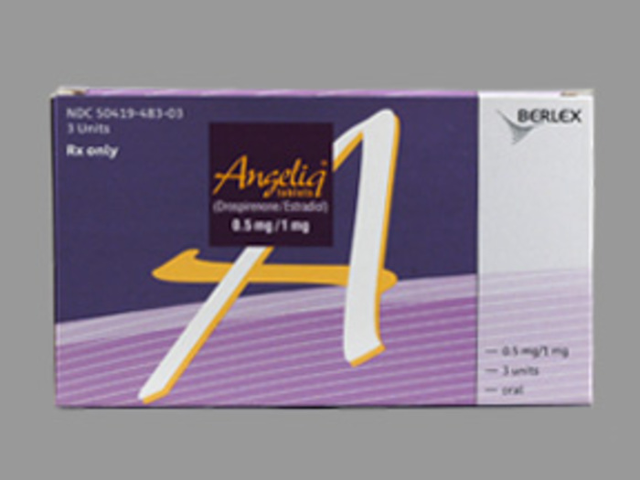 Rx Item-Angeliq drospirenone/estradiol Oral 0.5mg 1mg Tab 3X28 by Bayer Pharma