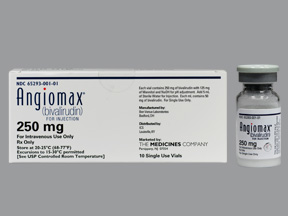 Rx Item-Angiomax 250mg bivalirudin  Vial 10X5ml by Sandoz Pharma.