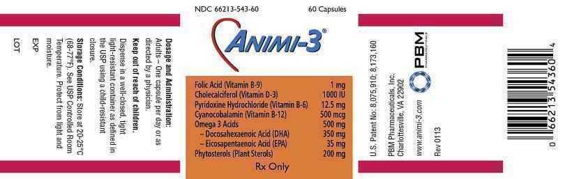 Rx Item-Animi-3 500 1000 1 Cap 60 by Pbm Pharma
