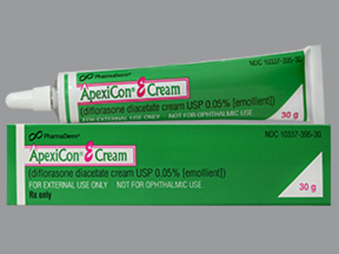 Rx Item-Apexicon E diflorasone diacetate 0.05% Cream 30gm by Pharmaderm 