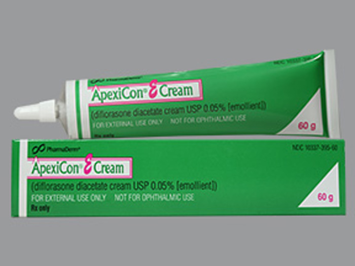 Rx Item-Apexicon E diflorasone diacetate 0.05% Cream 60gm by Pharmaderm 