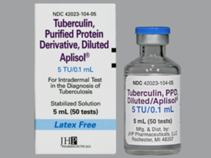 Rx Item-Aplisol 5TU 50TEST 5 ML Vial -Keep Refrigerated - by Par Pharma USA 