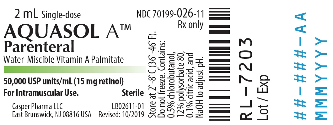 Rx Item-Aquasol 50000/ml Vial 2ml by Casper Pharma USA Refrigerate