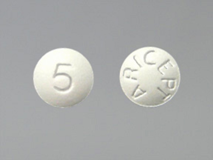 Rx Item-Aricept 5MG 30 Tab by Eisai Pharma USA 