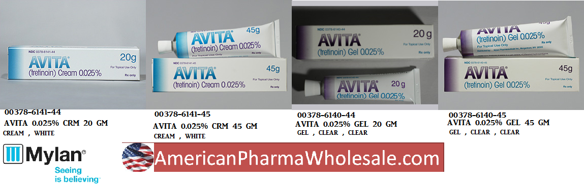 RX ITEM-Avita 0.025% Cream 20gm by Mylan Pharma