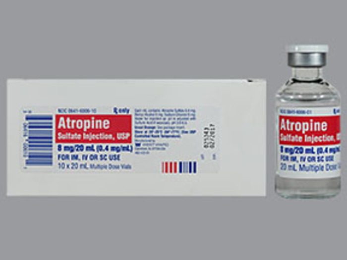 Rx Item-Atropine Sulfate 0.4mg/ml Vial 10X20ml by Westward Pharma